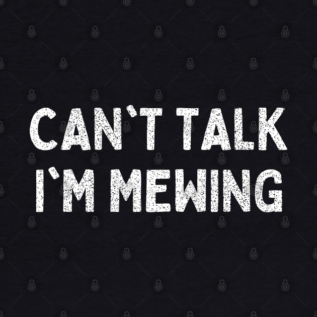 Can't Talk I'm Mewing by mdr design